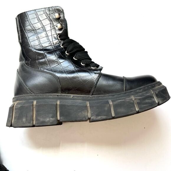 ALOHAS Can Can Croco Moto Boots - Picture 3 of 8